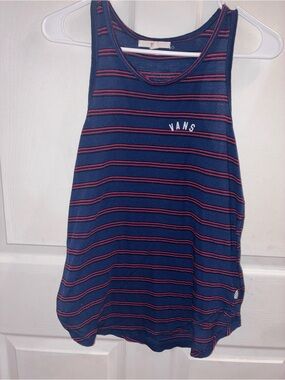 Vans Tank Top with Red Stripes